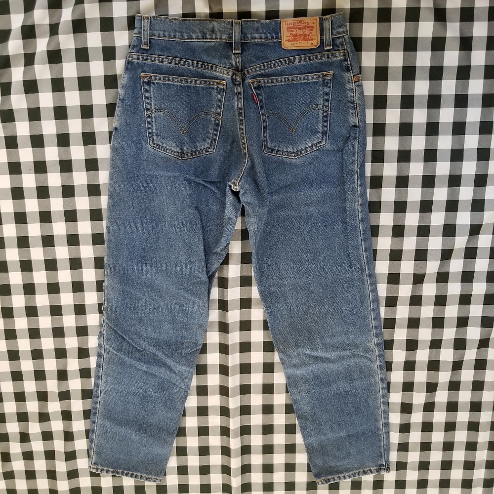 LEVI’S Vintage 550 90’s Classic Relaxed Tapered High Waisted Mom Jeans 12